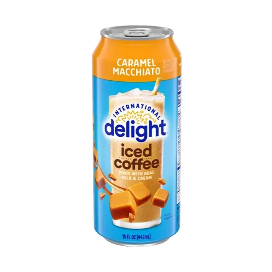 Wholesale International Delight Iced Coffee Caramel Macchiato 15oz Packing 15oz X 12 Pcs