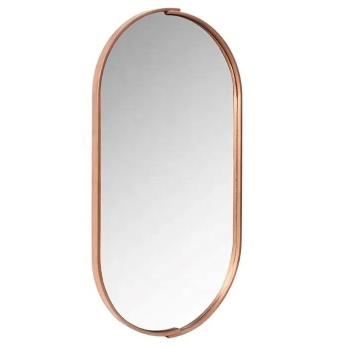 Oval Wall Hanging Mirror,Rose Gold Mirror Modern Design Wall Mirror By Axiom Home Accents Buy