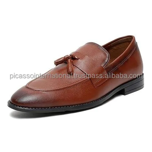 Trusted Exporter of Best Quality Eye Catching Design Casual Daily Wear Office Formal Genuine Leather Loafers Shoes for Men