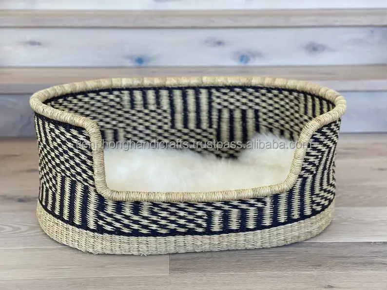 Xl Dog Bed Basket Woven Dog Basket Handmade Pet Bed Custom Pet