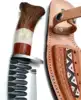 Brown Rosewood & Natural Bone Handle