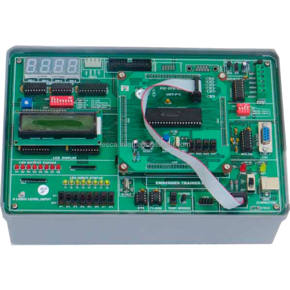 Embedded Trainer Kit With Pic16f877a/18f452 Microcontroller-educational ...