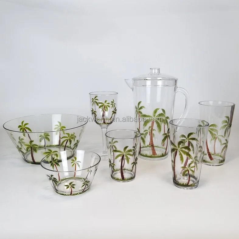 Unbreakable Palm Tree Drinking Glass Cup Tumbler Buy Taiwan Made Palm