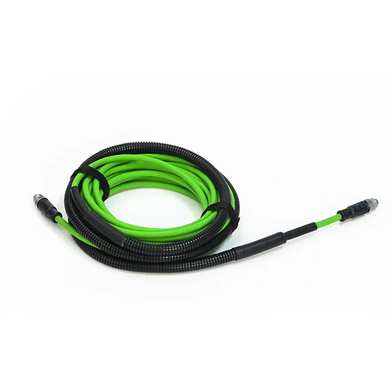 Factory OEM CAT5E 4Pin 8Pin M12 Ethernet Network Cables SFTP M12 Industrial Cable with Corrugated Pipe