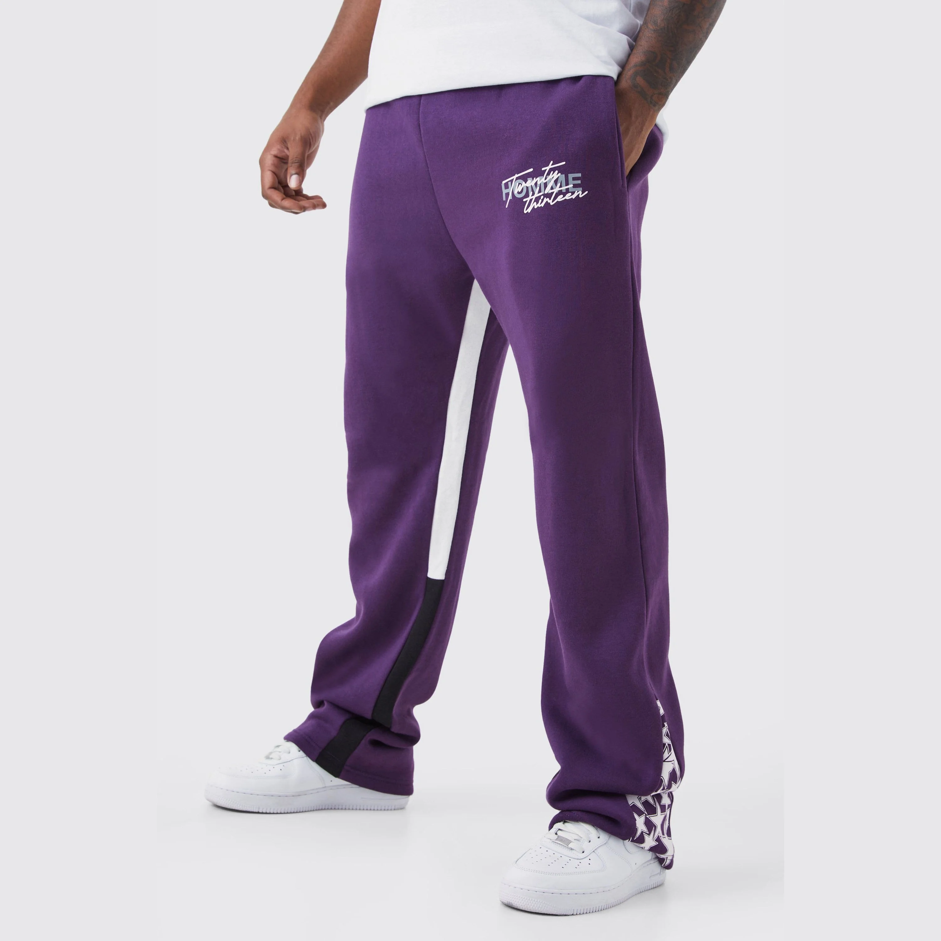 Sweatpants Mens Purple Pants Target Trousers Adidas Real Madrid