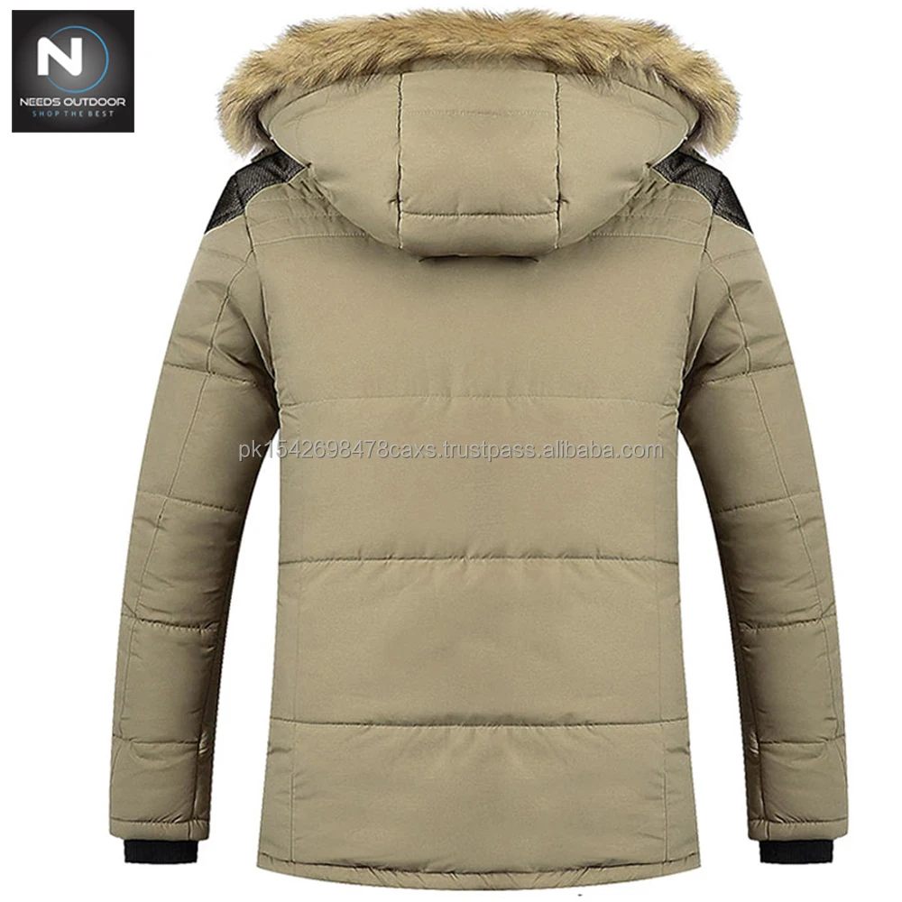Parka Jacket Cold Weather Winter Bubble Puffer Jacket For Men High ...