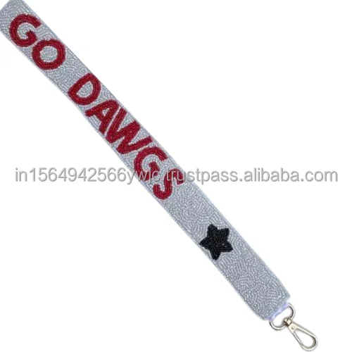 Go Dawgs Gameday Beaded Purse Strap Bulldogs Pride