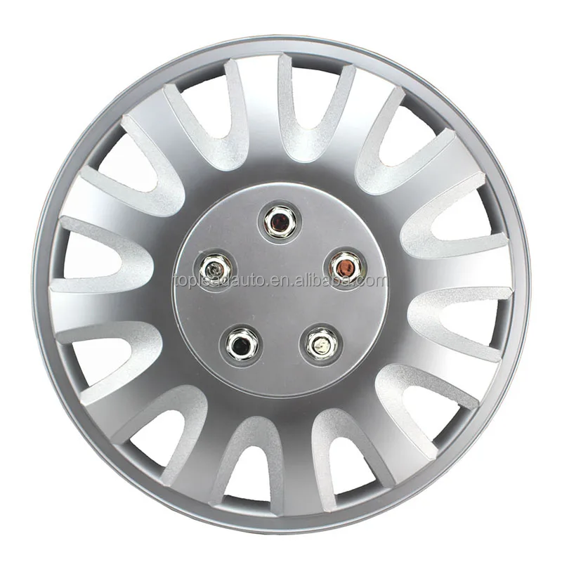 Pp Abs Plastic Silver Painting Car Hub Cap Universal Wheel Cover For Decoration And Protection