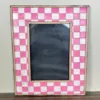 White & Pink Checkered