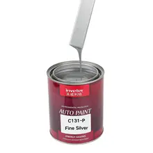 Economy C131-P1K Acrylic Liquid Coating Car Paint Fine Silver Topcoat Fast Drying Spray High Gloss Easy Apply Full Long-Lasting