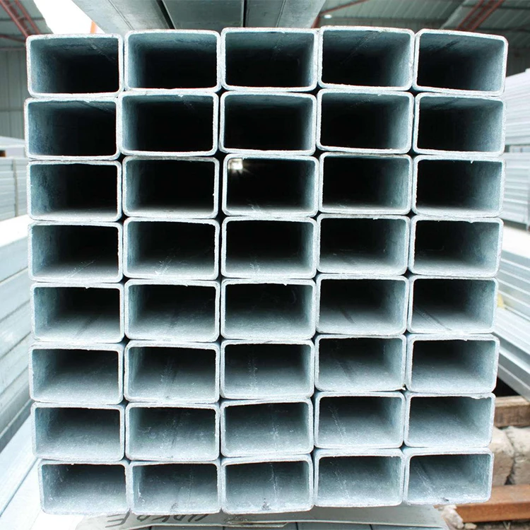 Galvanized Square Rectangular Steel Hollow Sections Steel Pipe Connector Perforated Tubing