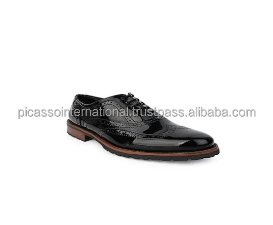 Customized Logo Top Quality Classic Design Formal Casual Office Party Wear Men's Full Grain Italian Genuine Leather Shoes