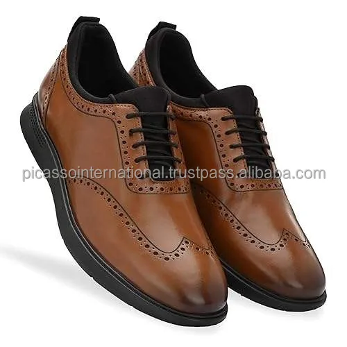 Wholesale Quantity Supply Good Quality Trendy Design Customized Logo Formal Casual Wear Office Party Wear Genuine Leather Shoes