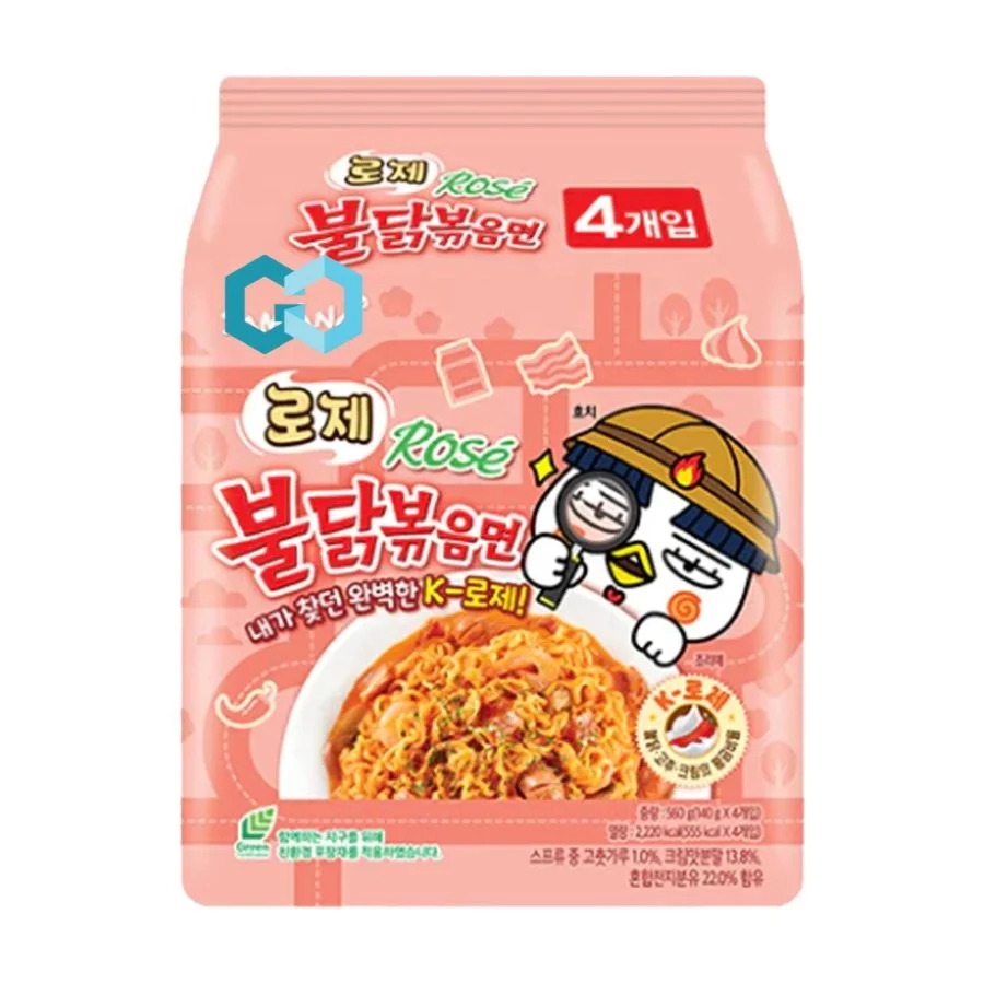 Wholesale Ramen Noodles Sy Korean Hot Chicken Flavor Rose Sauce Ramen ...