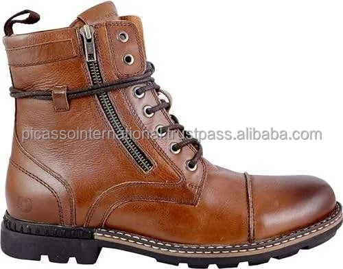 Indian Manufacturer of Superior Quality Wholesale Casual Wear Men's Shoes Genuine Leather Hiking Boots for Bulk Purchase