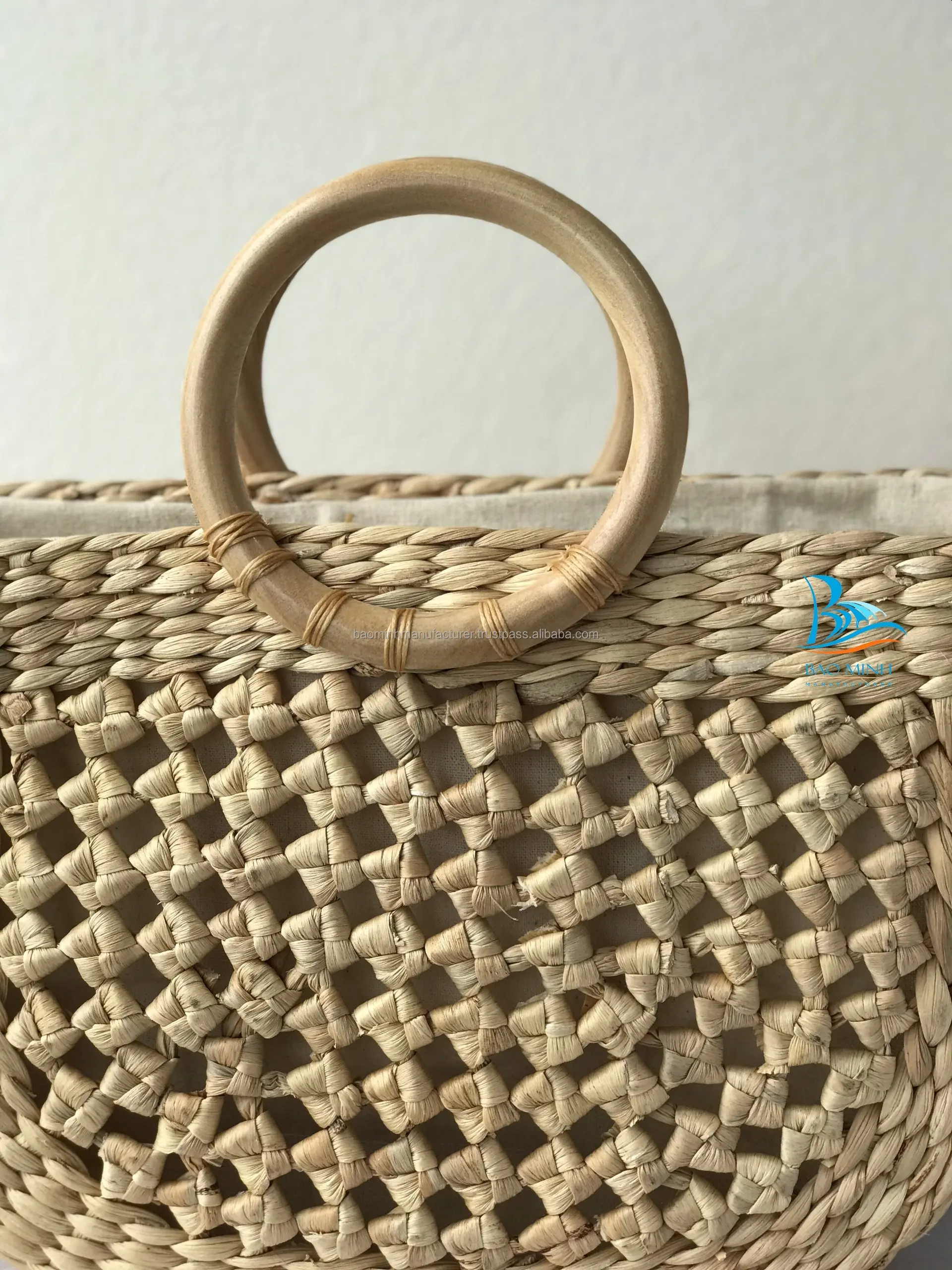 Straw Bamboo Bag,Straw Basket With Handles - Buy Handbag,Women Hand ...