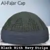 Black With Navy Stripe