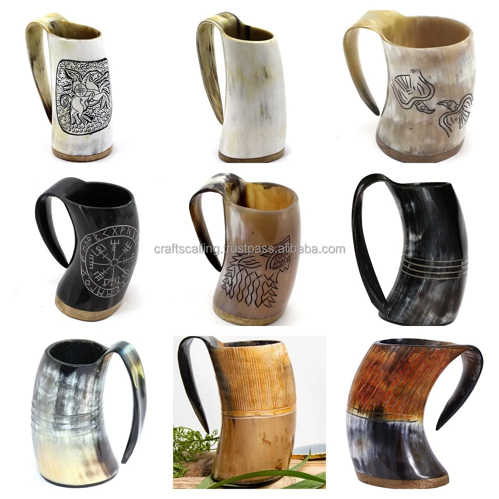 Medieval New Design Drinking Horn Natural High Selling Ox Viking ...