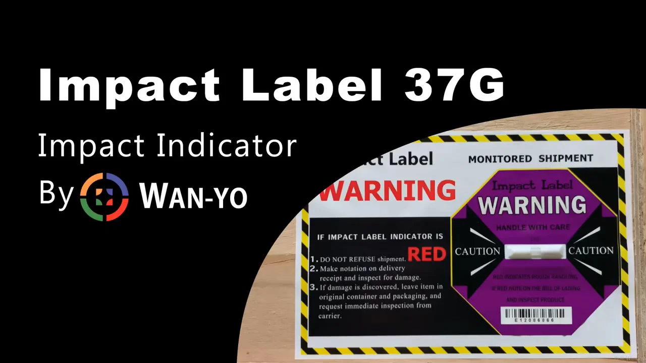 Model 37g Shock Indicator Label Wan-yo - Buy Impact Indicator 37g Shock ...