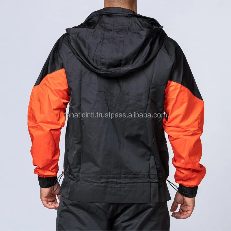 High Quality Custom Workout Color Block Windbreaker Tracksuit For Men ...