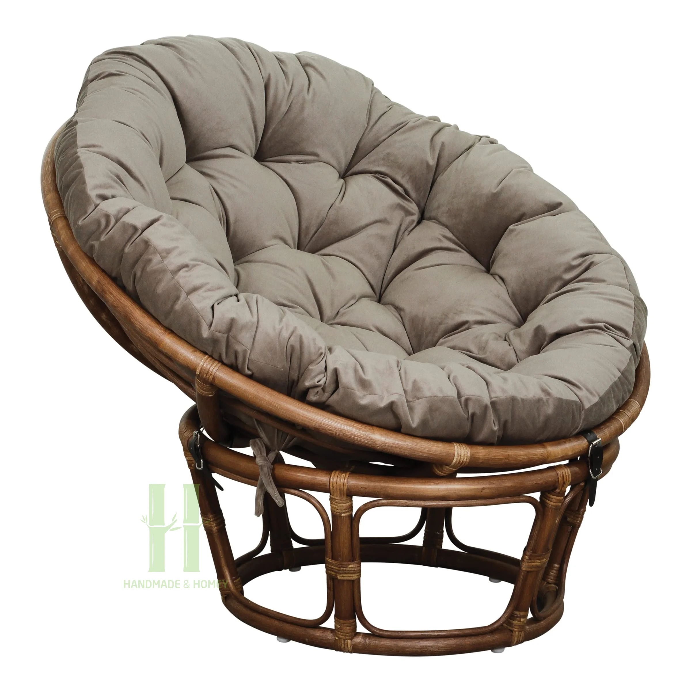 Modern Rattan Papasan Chairs With Soft Cushion For Living Room Bed Room