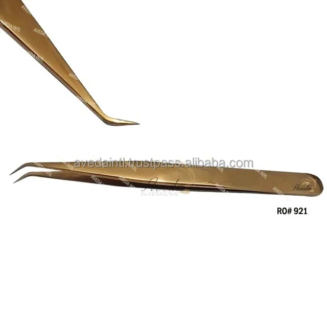 Rainbow Color S Shape Tweezers For Eyelash Extension High Quality Straight Eyelash Tweezer