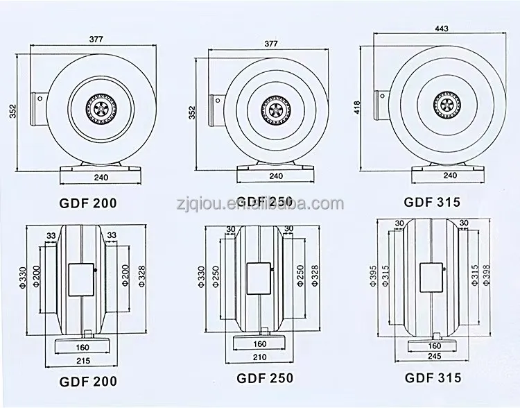 Extractor, 4"-12", Inline, 270W - detail 16