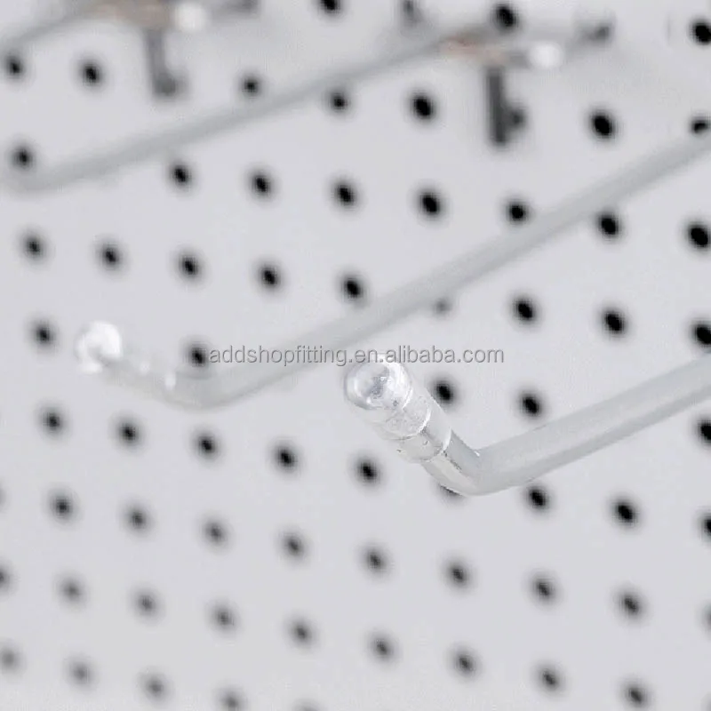 Clear protection pegboard hooks rubber PVC