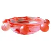 crimson red and milky white
