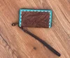 Brown With Turquoise Tooling