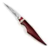 Deep Mahogany Red Wood, Ivory White Bone