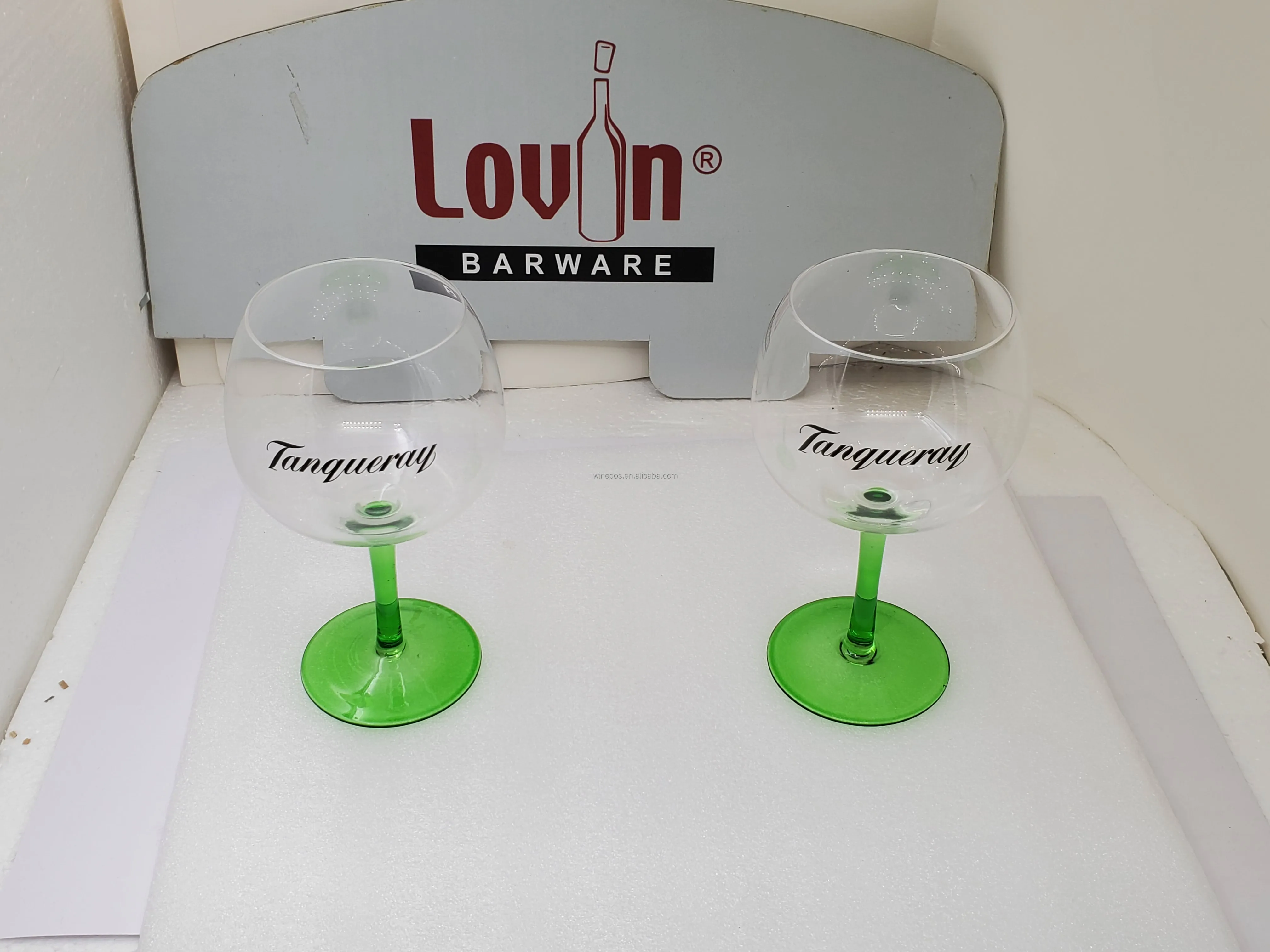 Tanqueray Copa Goblets,Tanqueray Gin Balloon Glass,Gin Green Long Stem