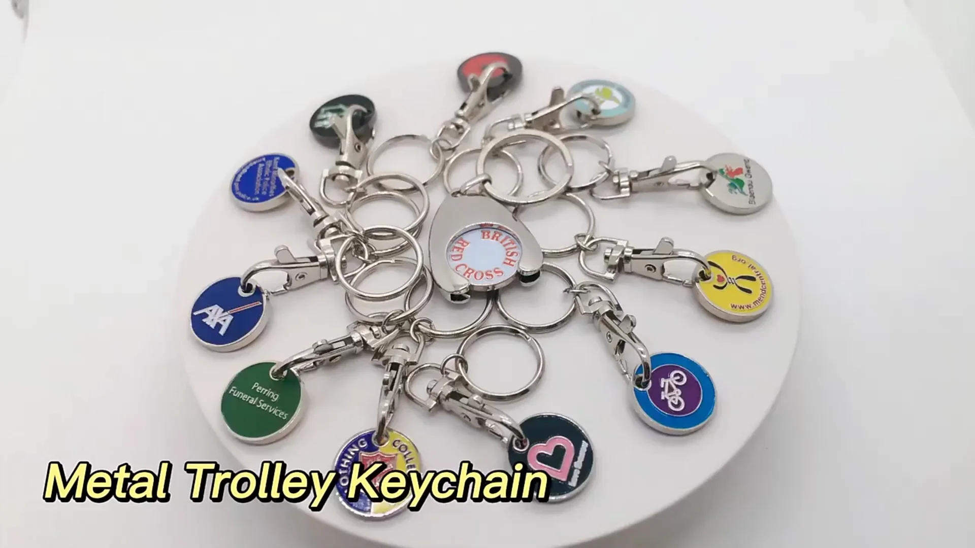 Iron Stamped Soft Enamel Caddy Coin Keychain,Keyring Manufacturer