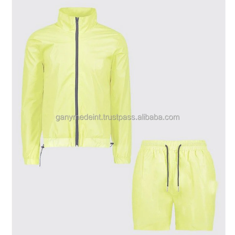 Men's Windbreaker Short Sets Windbreaker Jacket Men Nylon Windbreaker