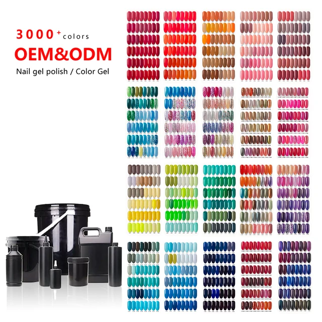 Wholesale Private Logo Professional Long Lasting UV LED Nail Gel Manufacturer Soak Off Hema Free Colors Gel Polish