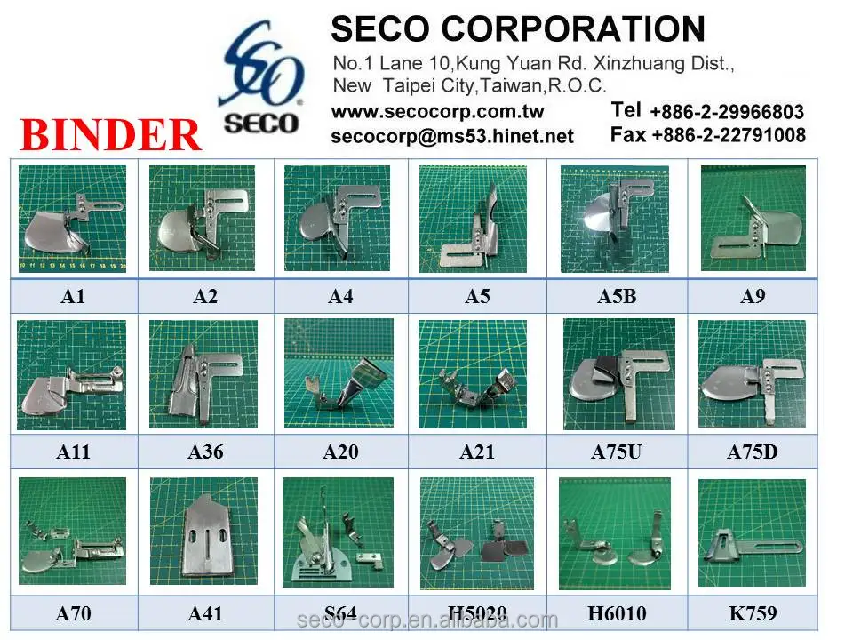 Made In Taiwan Industrial Sewing Machine Parts Binder Folder Buy Folder,Industrial Folder