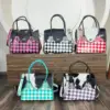 Dark Pink & Black Checkered