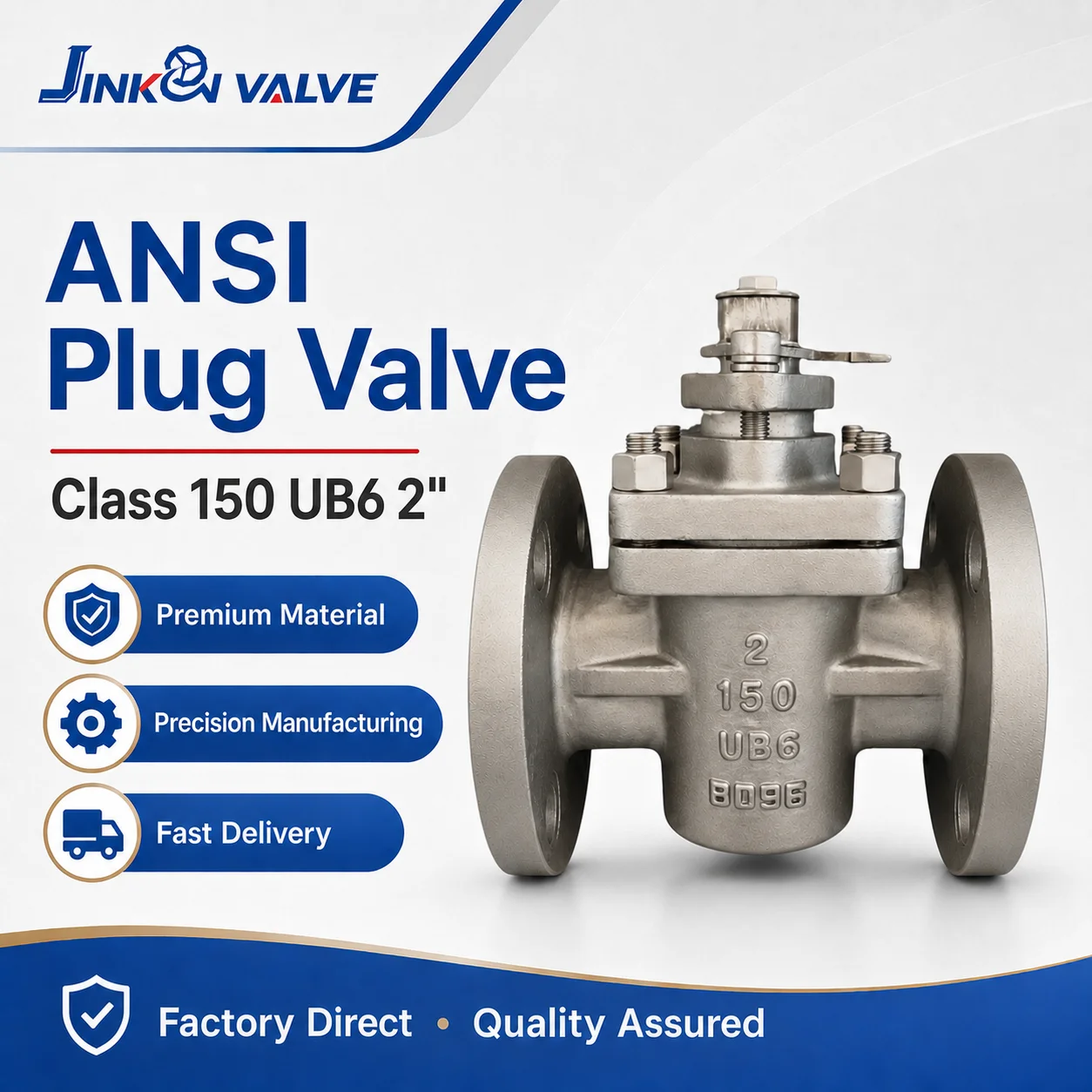 ANSI Class 150 2 Inch Sleeved Stainless Steel Plug Valve API 599 Flanged Manual Valve Oil Gas Chemical Piping Industrial VALVE