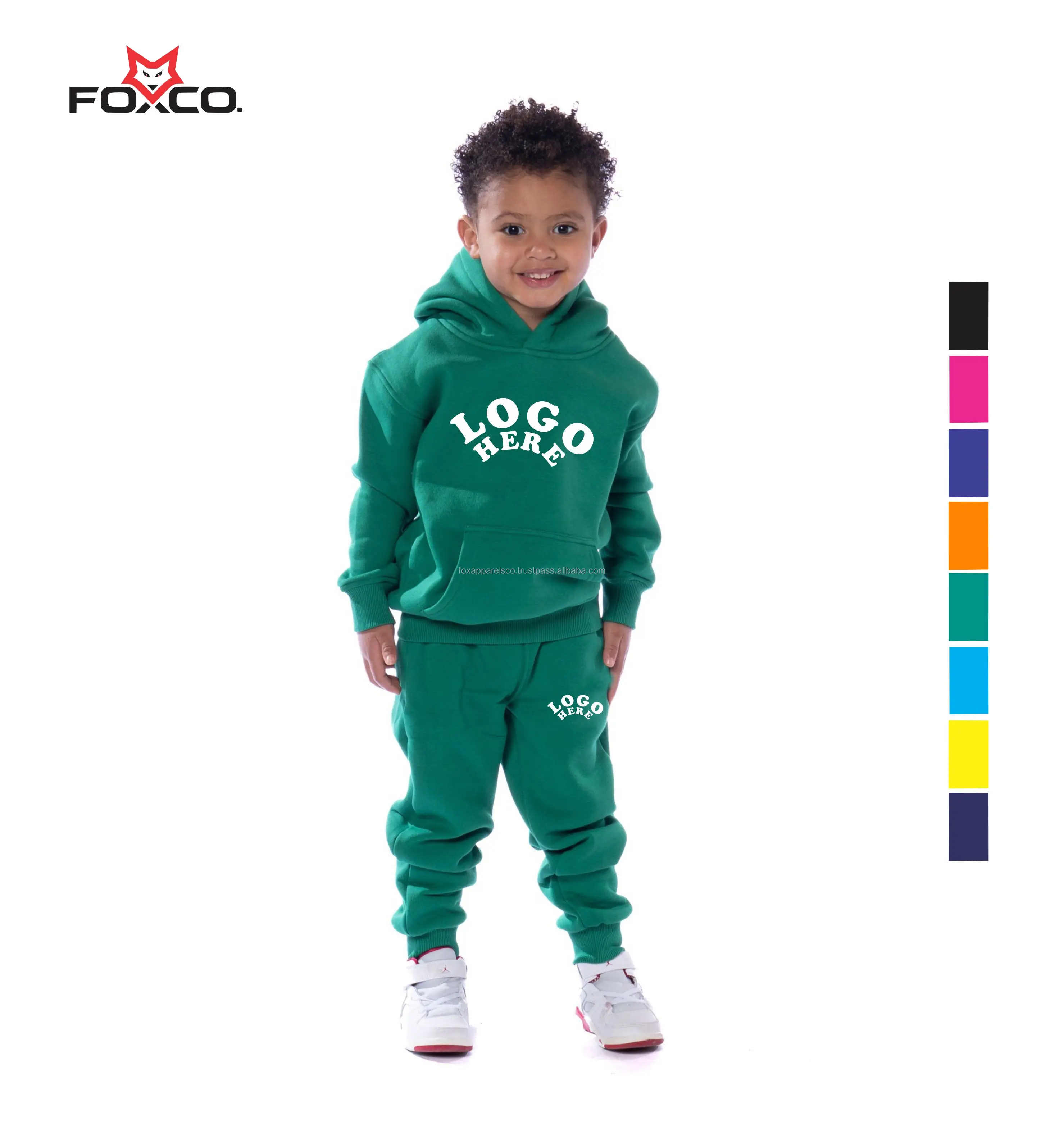 2023 Kids Boys & Toddler Green 016 Sizes Clothing Sets Hooded