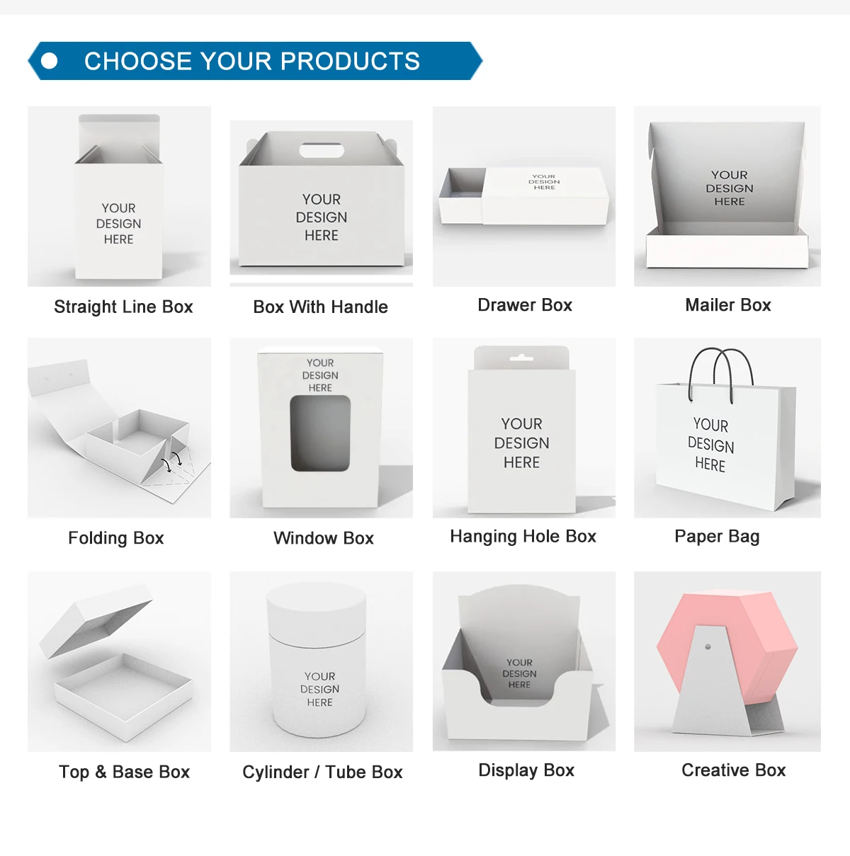 Wig Boxes Custom Logo Packaging Gift Boxes Plain Packaging Paper Triangle Shape Box Packaging