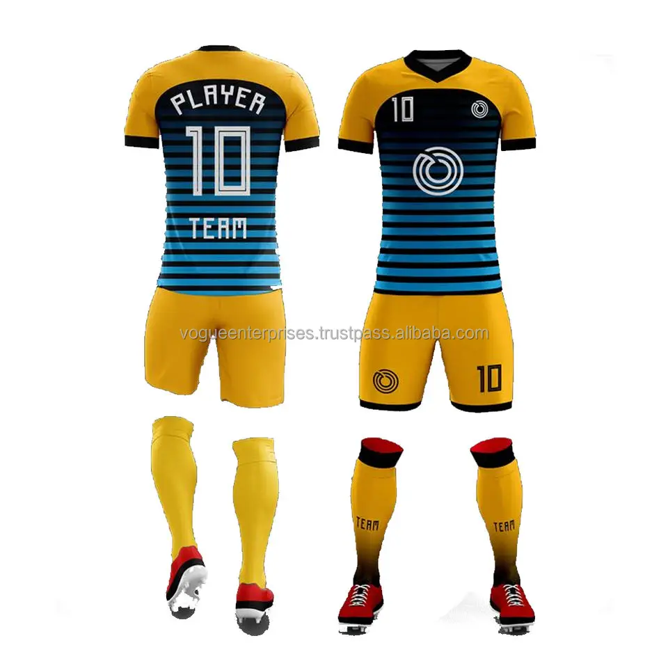 New Design Good Quality Soccer Uniform For Clubs Teams Cool Youth Team