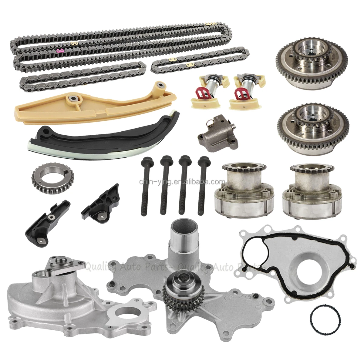 Timing Chain Kit Water Pump 3 Bolt Flange For Ford Lincoln F-150 ...