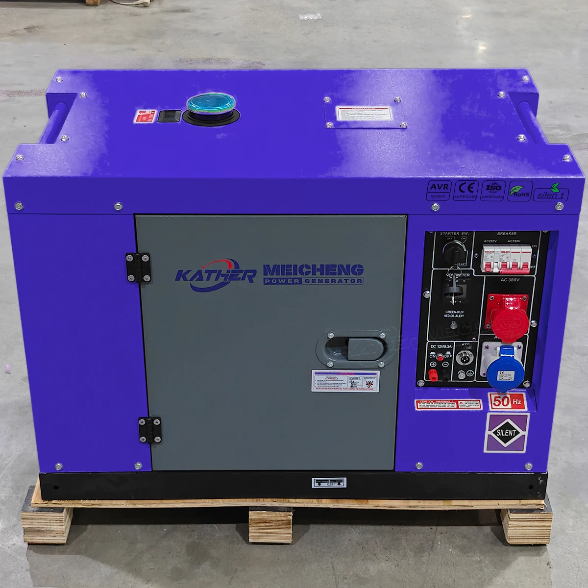 KATHER High Quality 5kW 8kW 10kW 12kW 15kW Generator Silent Diesel 10kVA 8kVA 5kVA Portable Air Cooled Diesel Generators Price