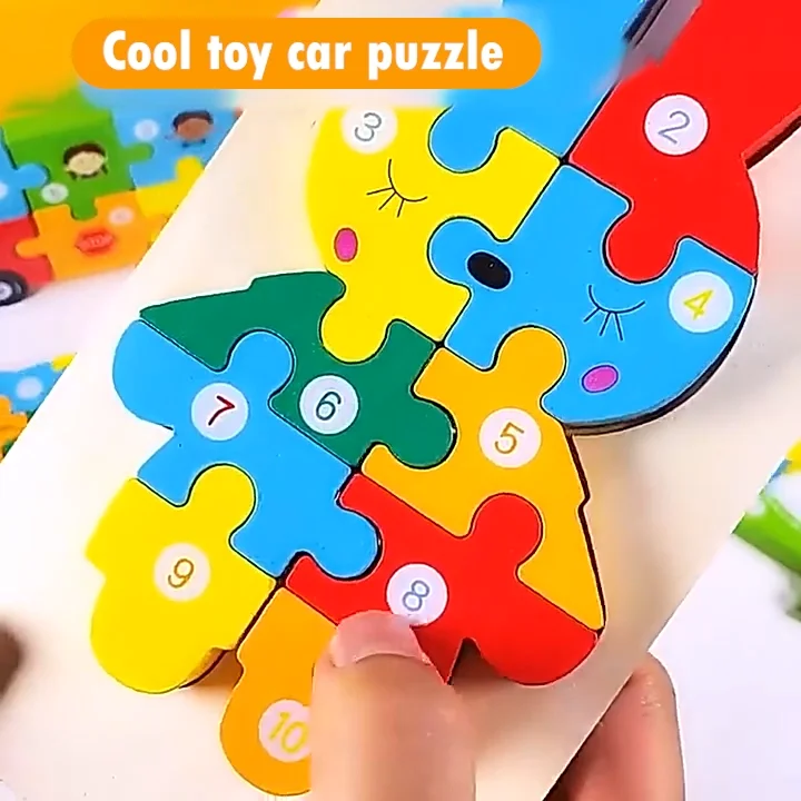 Small Size 3d Animal Puzzle Board Jigsaw Diy Puzzle Kids Gift Cartoon