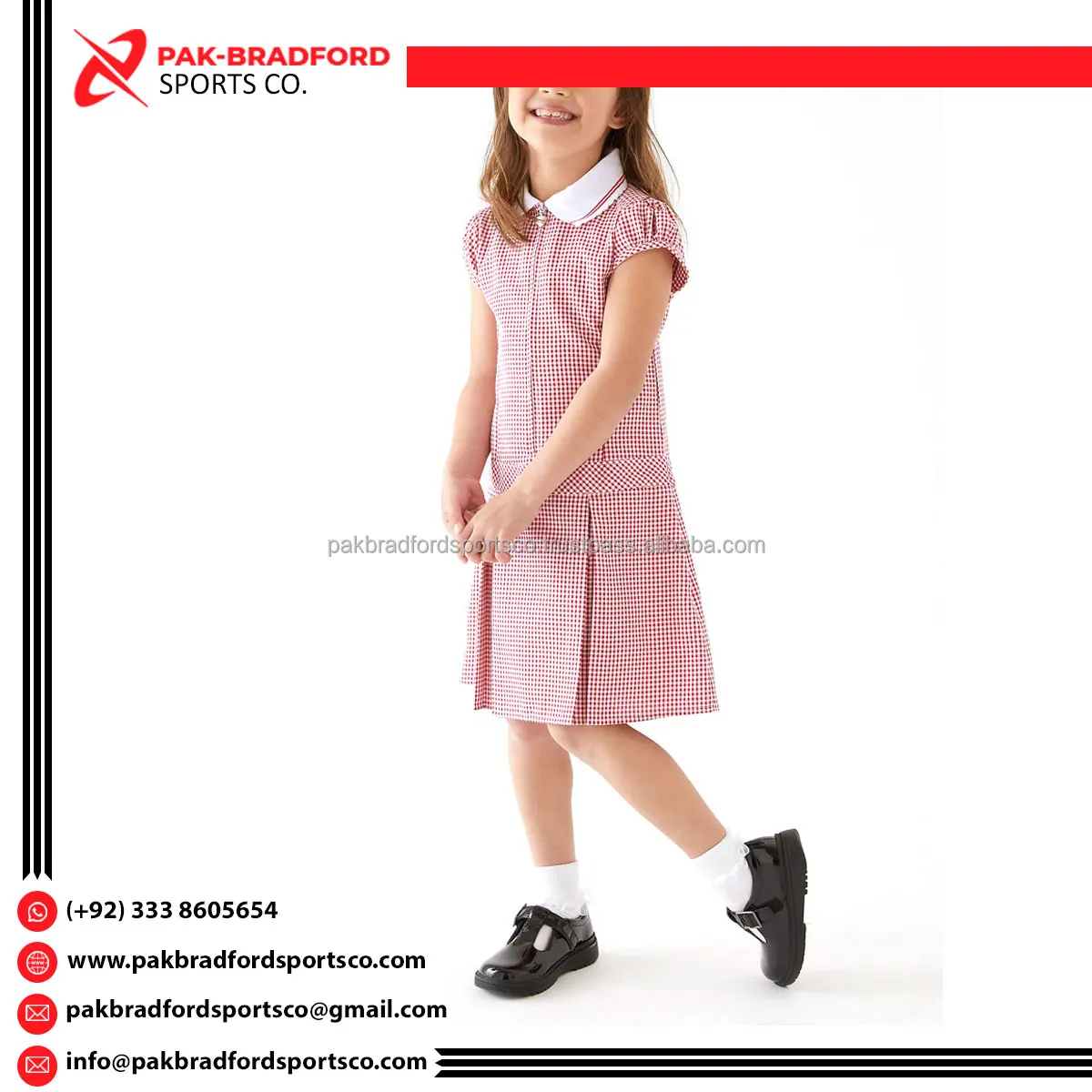 Factory Direct Sale School Uniform For Kids Girls Wholesale Custom Logo