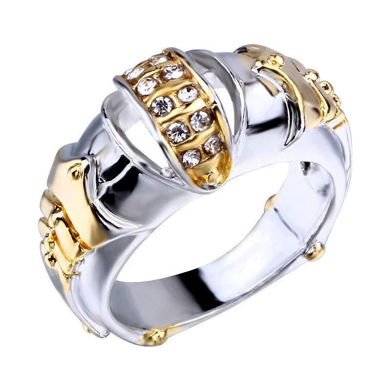Unisex Gold Diamond Cut Tiger Ring | Tiger Rings