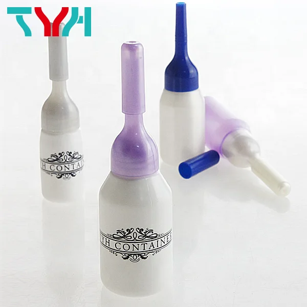 LDPE | PP Soft Squeezed Plastic Ampoules Serum Dropper Bottle with Screw-on Nozzle Cap in 3ml 5ml 8ml 10ml 15ml 20ml (HN Series)