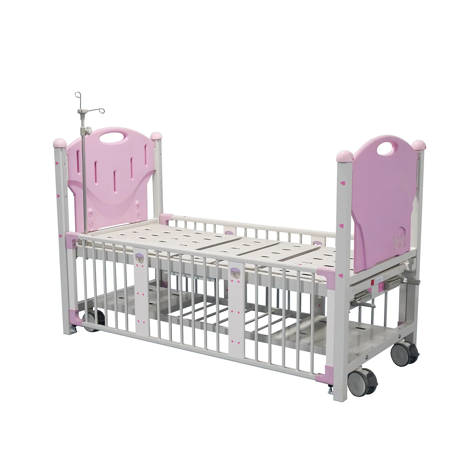 Factory Price  Fence Type Double Rocker Children's Bed 2 Functions Hospital Baby Trolley Baby Cot Medical Baby Bed Crib for Kid