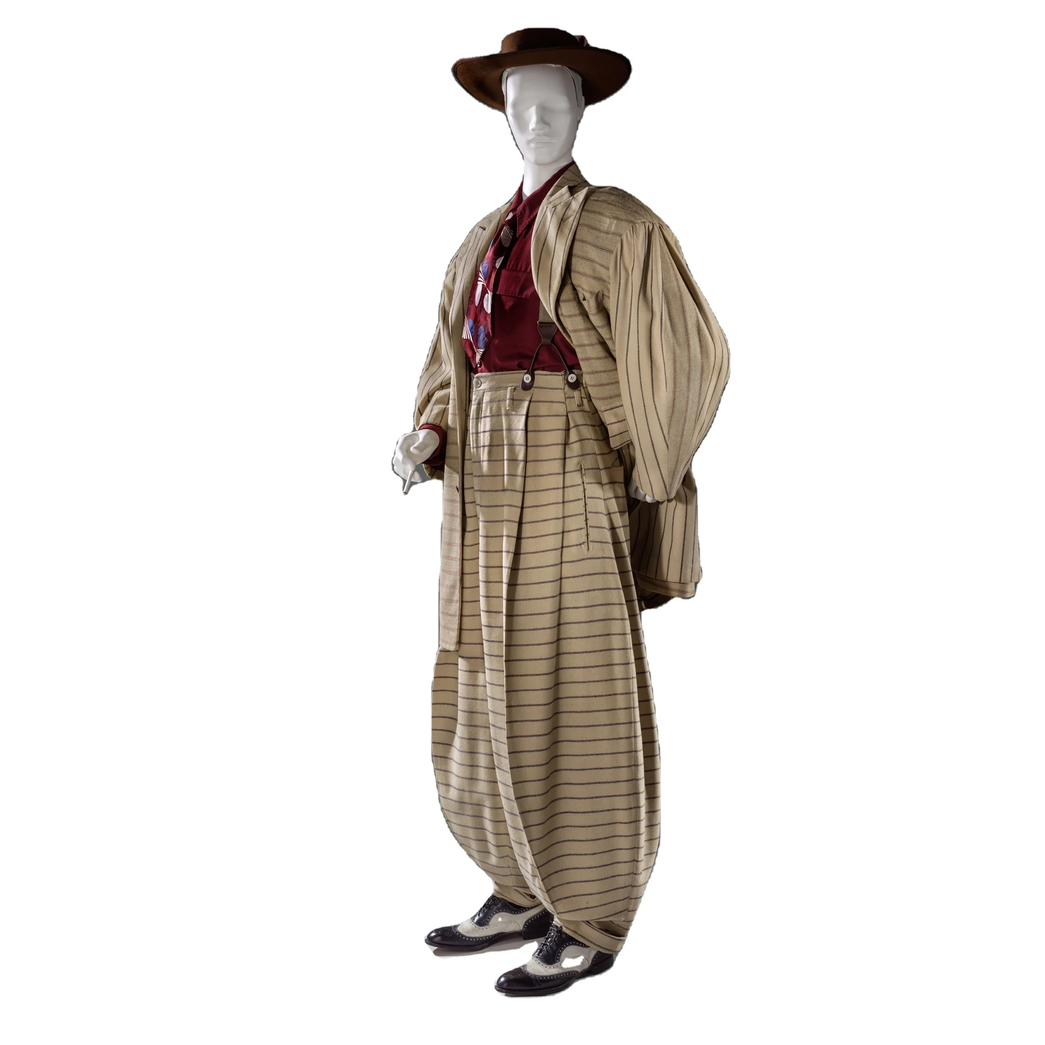 High Quality 100 Top Fabric Zoot Long Breathable Suit Wear Pant Coat