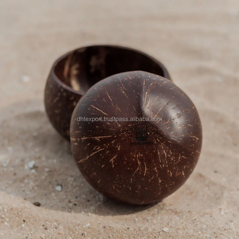 Eco Friendly Vietnam Dinnerware Tropical Vintage Design Style Coconut Shell Bowl Made From Coco